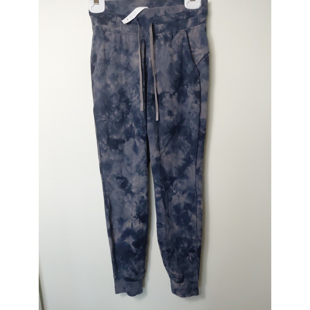 Lululemon Joggers Women's Sz 4 Gray Tie Dye Redy to Rulu Jogger Stretch Soft - Picture 2 of 8